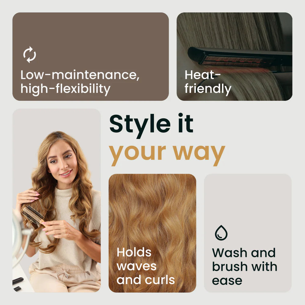 Wavy Halo Extension Set by ZOELANI™