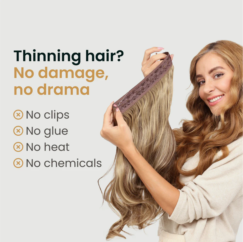 Wavy Halo Extension Set by ZOELANI™